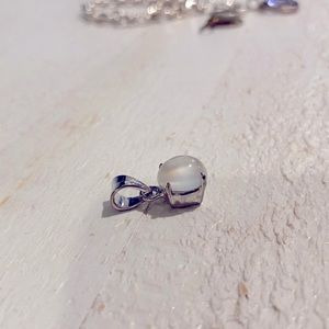 Moonstone pendant charm